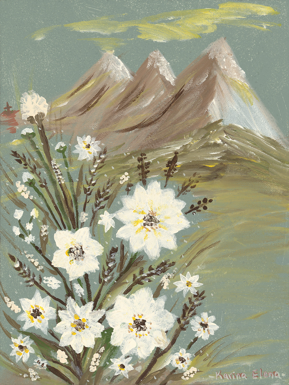 Mountain Blooms, 2026 — Acrylic on canvas