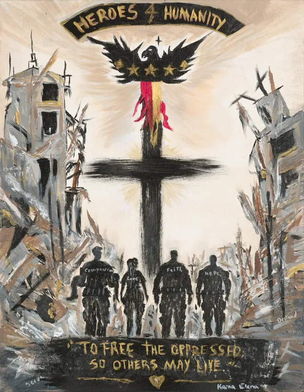 Heroes 4 Humanity, 2026 — Acrylic on canvas